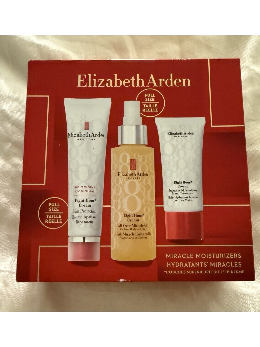 Elizabeth Arden Eight Hour Holiday Miracle 3 Pc Gift Set NEW Full Size